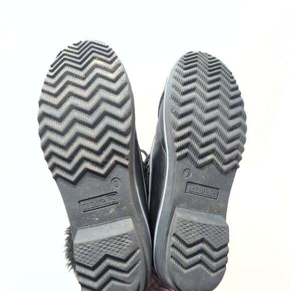 DreamPairs WarmThinsulate Waterproof Lace Up Snow Boot Faux Fur Trim Women's 7 - Picture 7 of 9